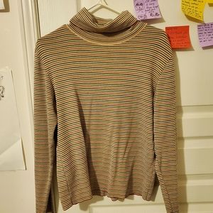 Vintage 90s striped turtleneck